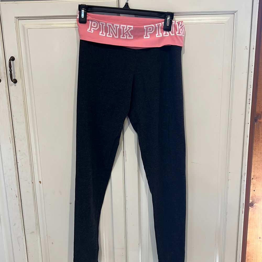 PINK yoga pants, size small